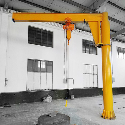 4T van de Boomjib crane ground mounted with chain van de kolomschommeling de Kabel Elektrisch Hijstoestel