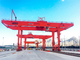 Portaalkraan voor het lossen van containers met hoofd- en hulphaak 45,5 ton 32 m voor gebruik in de haven