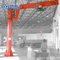 Rode Kleur 3T 20m/Min Warehouse Pillar Mounted Jib Crane With Hoist